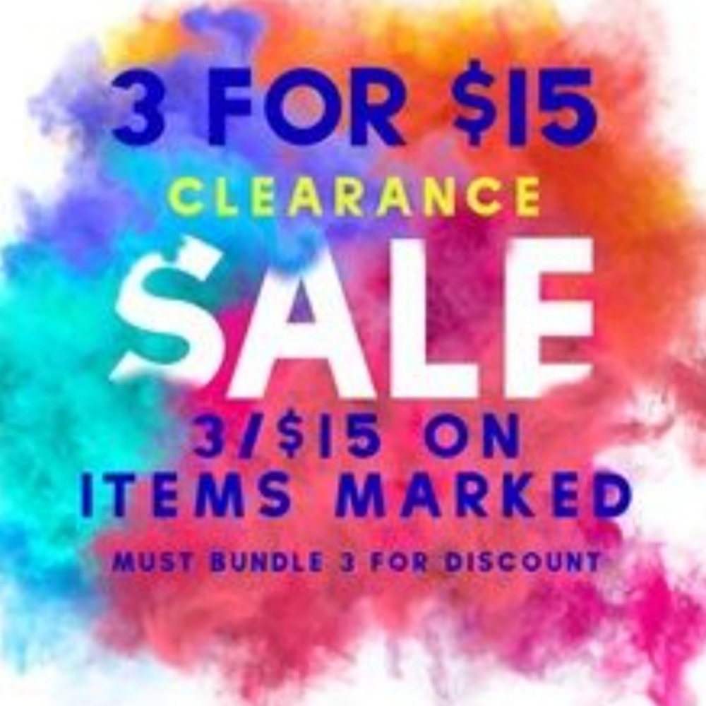🔥3 for $15.00🔥 for Items Marked